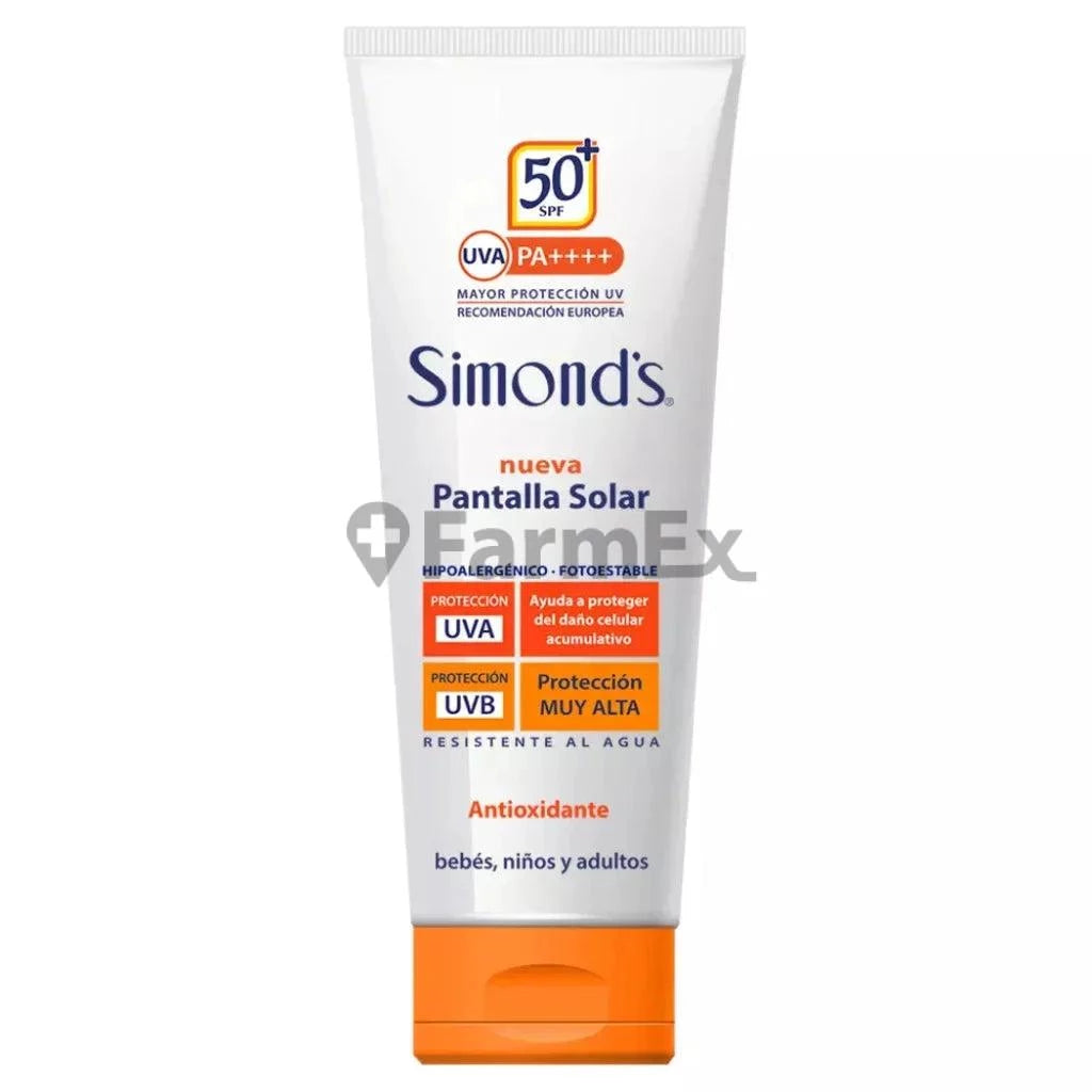 Protector Solar "Pantalla Solar" Antioxidante - Bebés, Niños y Adultos x 200 ml Simond's